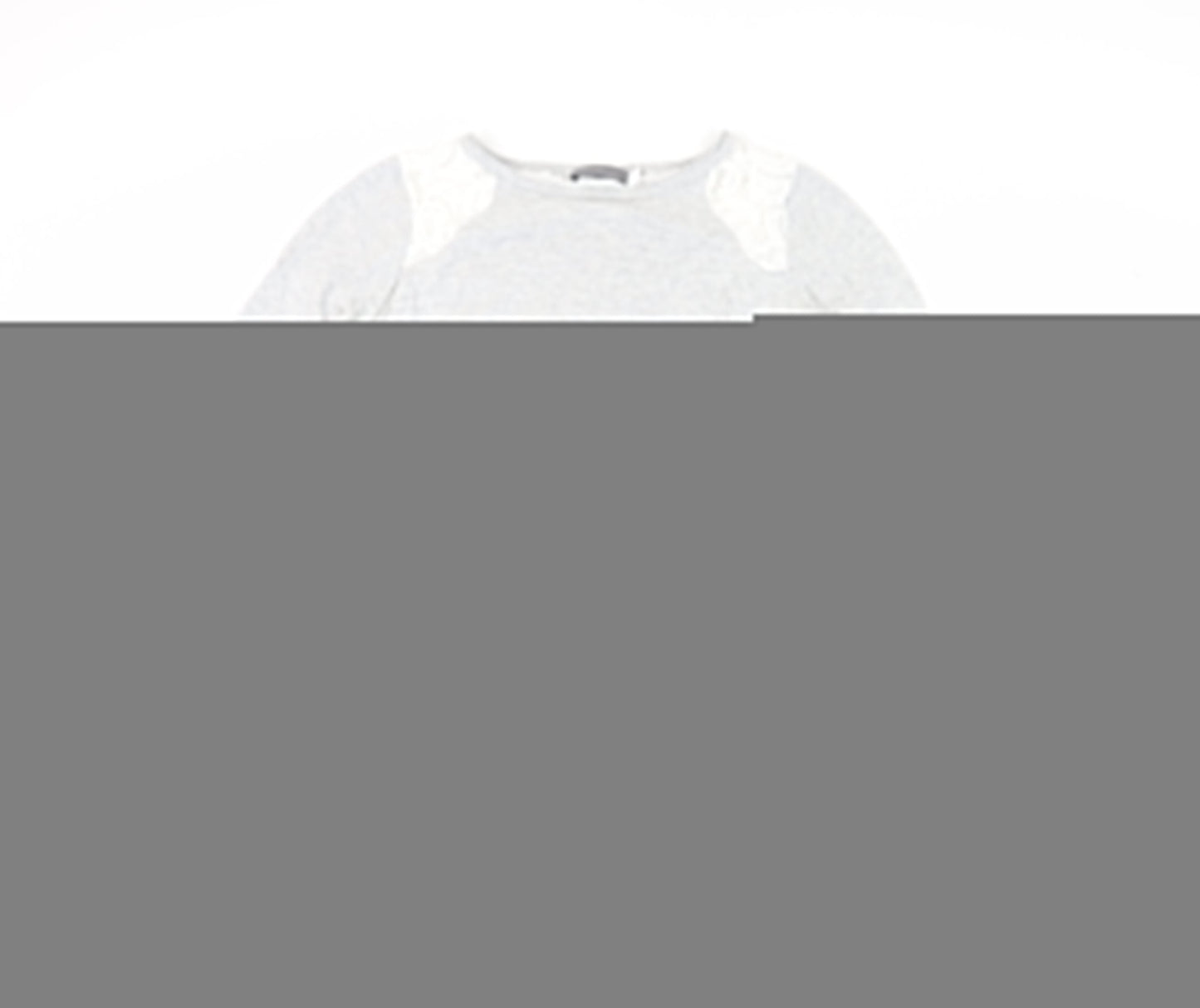 Mint Velvet Women's Grey Long Sleeve Top, Size 10
