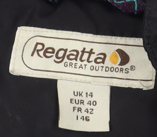 Regatta Women's Black Quilted Jacket Size 14