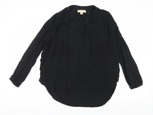 Michael Kors Women's Black Long Sleeve Blouse L