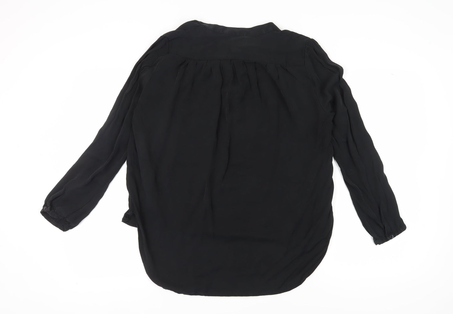 Michael Kors Women's Black Long Sleeve Blouse L