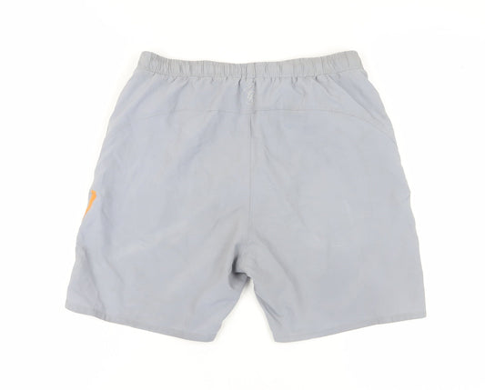 Gymring Men's Grey Athletic Shorts, Size M