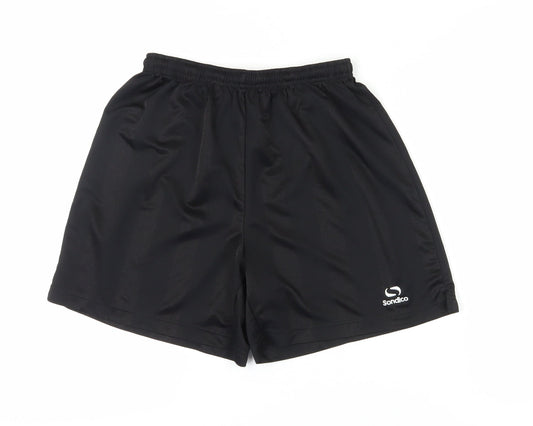 Sondico Boys Black Athletic Shorts Size L