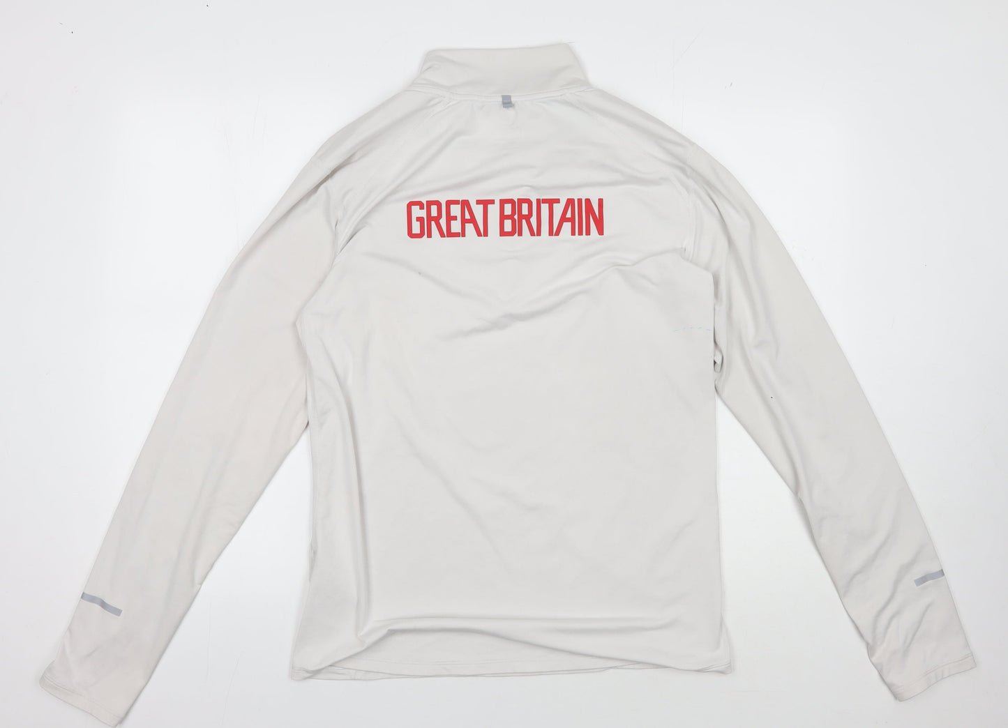 Nike Men's White Graphic Pullover Hoodie M