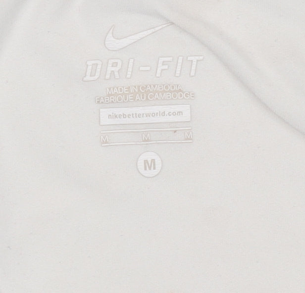Nike Men's White Graphic Pullover Hoodie M