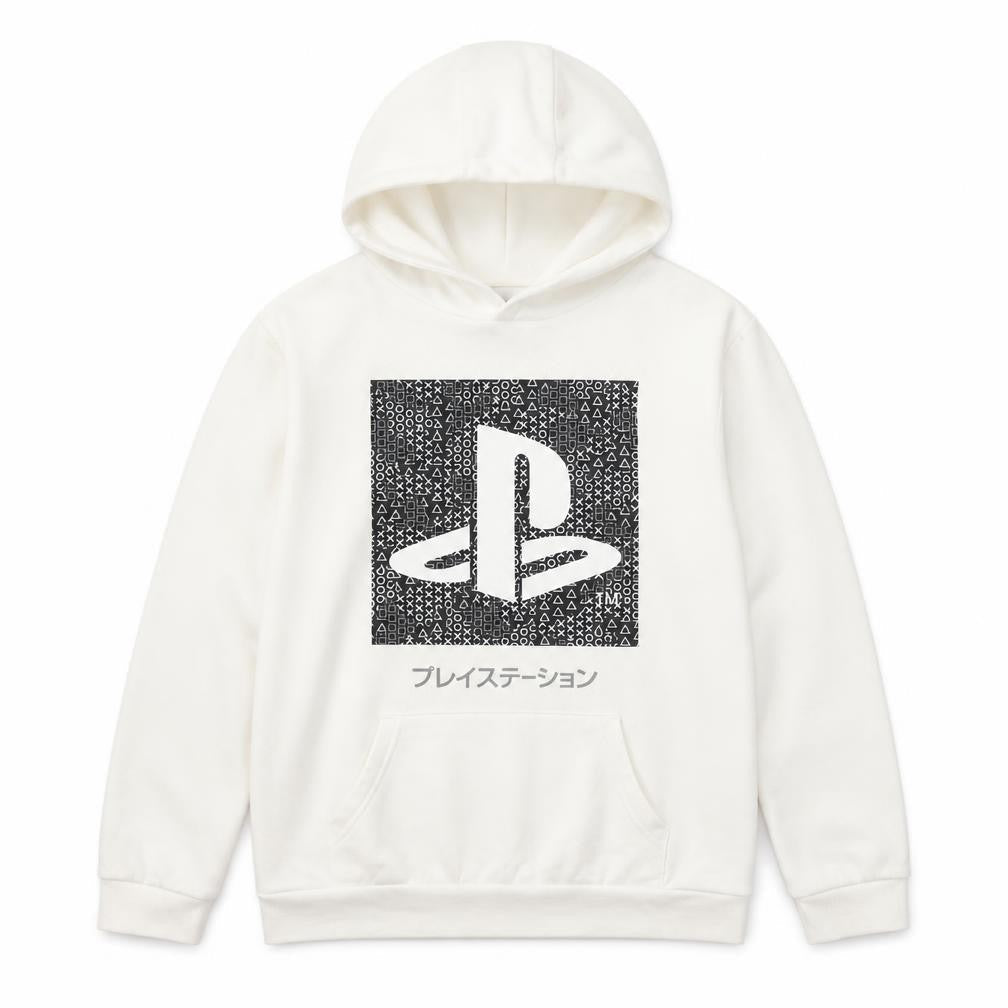 PlayStation White Unisex Kids Hoodie 12 Years