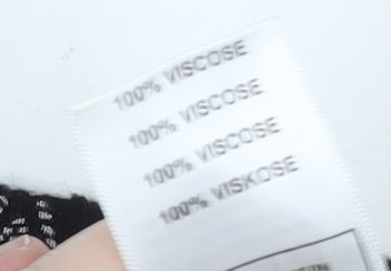 Damart Women's Black Geometric Plus Size Skirt