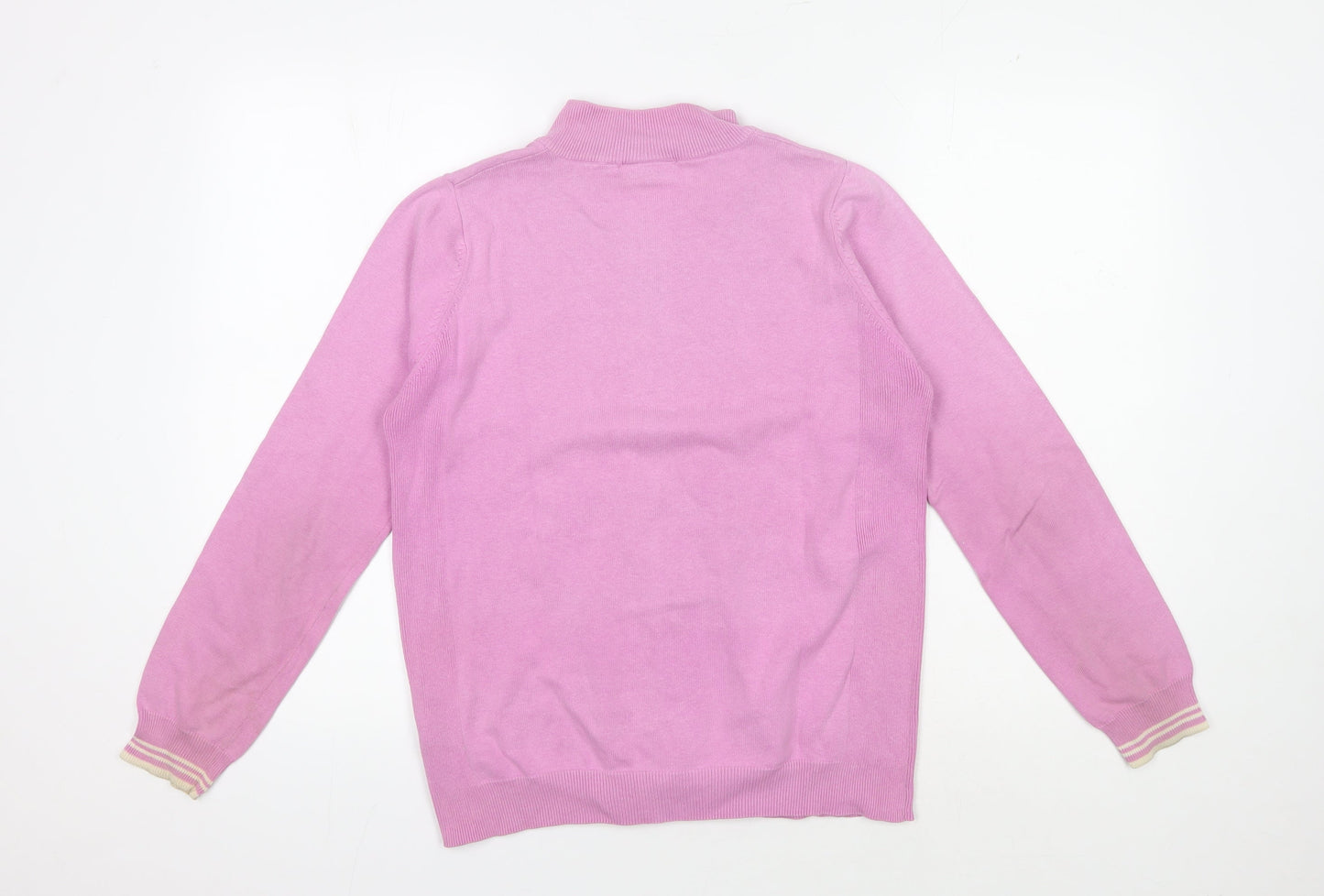 Glenmuir Women's Pink Full Zip Jumper - M