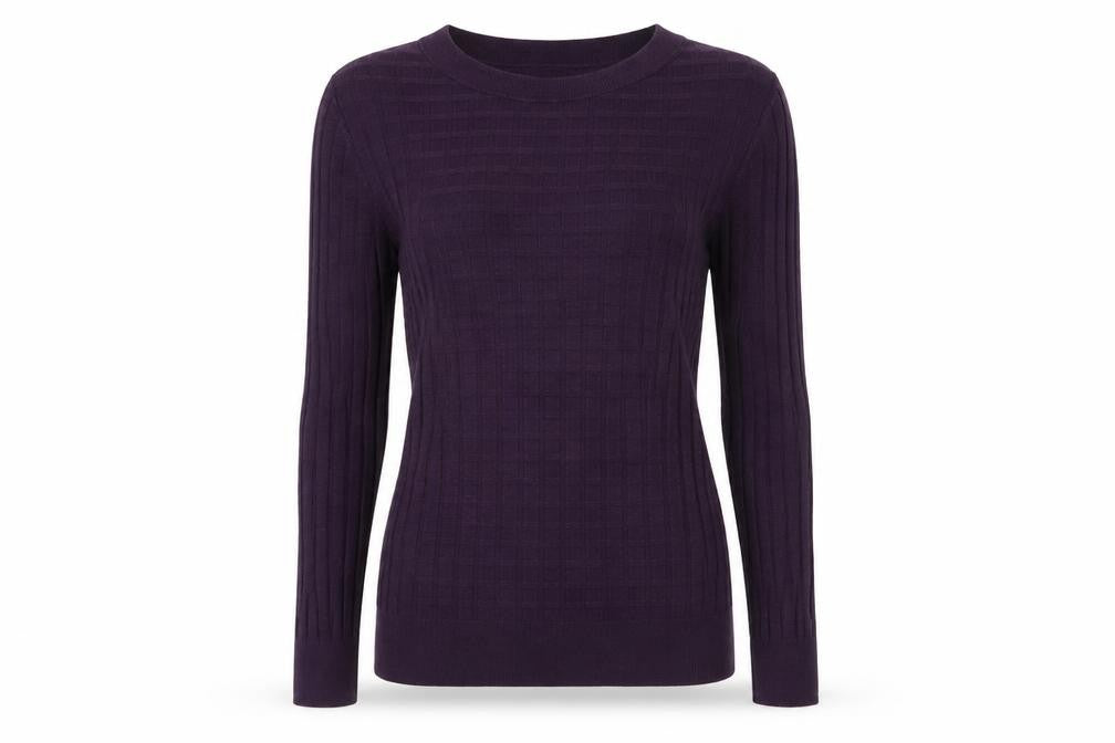 Ann Taylor Women's Purple Pullover Jumper, Size S