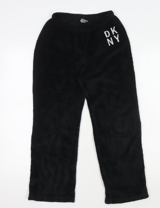 DKNY Unisex Black Polyester Pyjama Pants 10-12