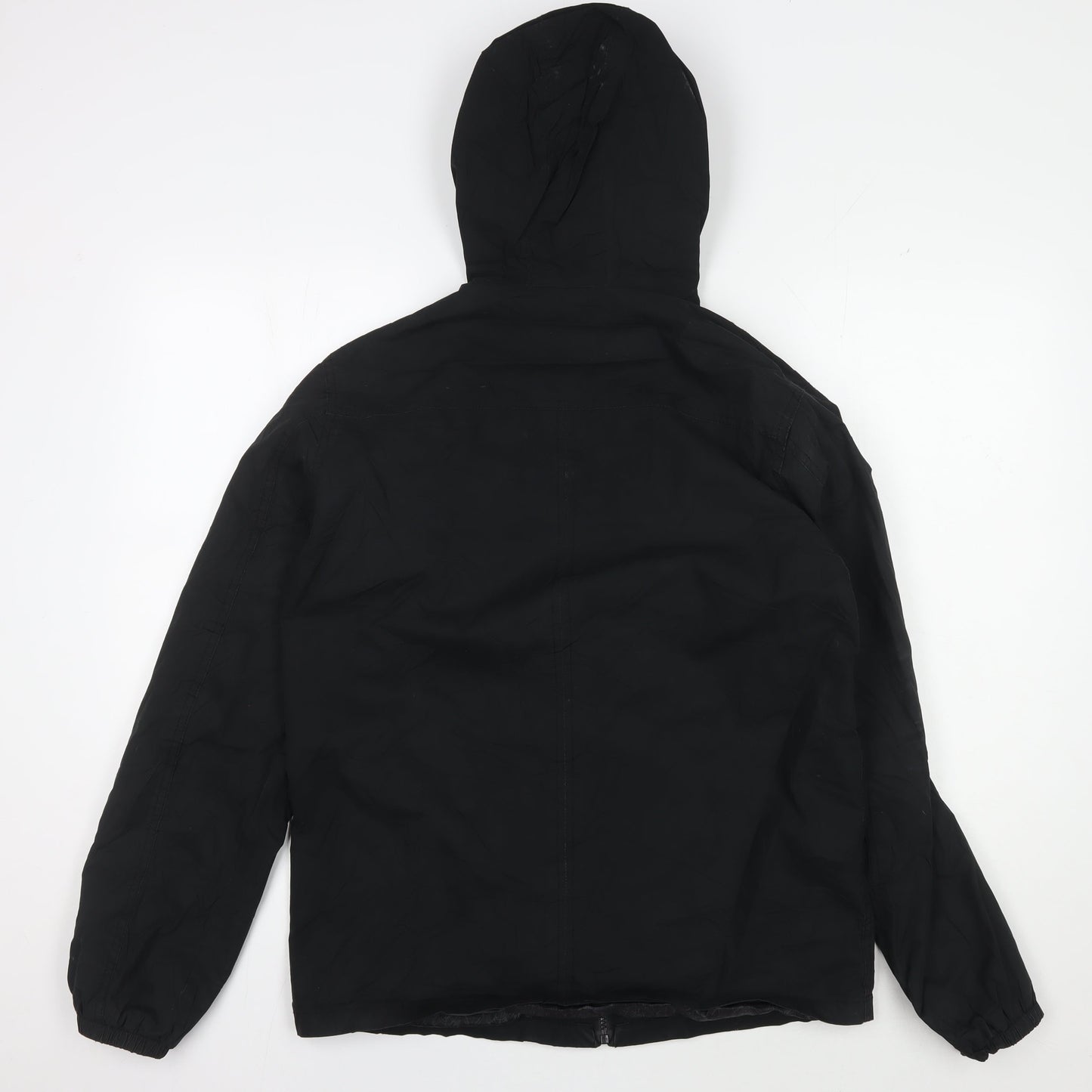 Firetrap Men's Black Hooded Puffer Jacket - Size S