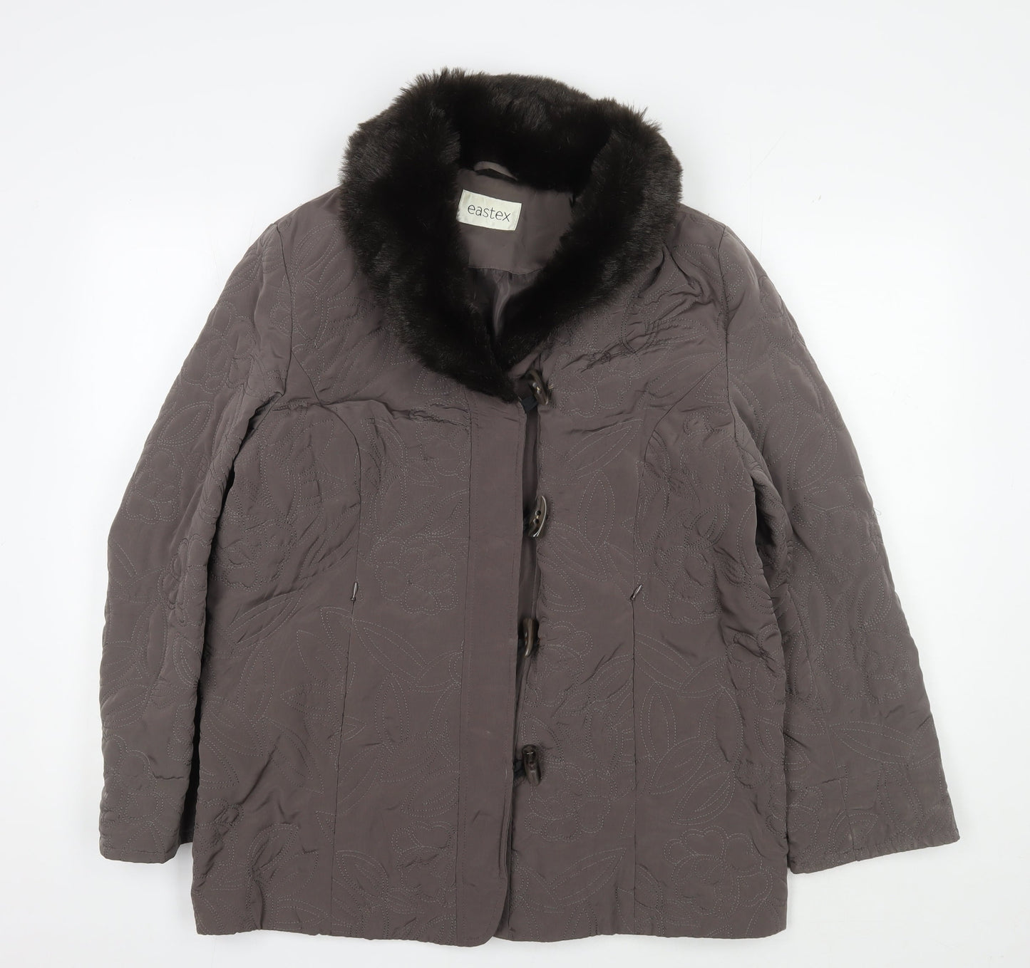 Eastex Women's Brown Overcoat Jacket, Size 12, Winter