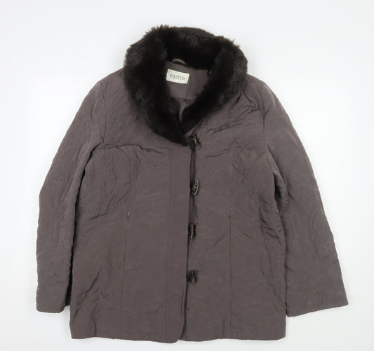 Eastex Women's Brown Overcoat Jacket, Size 12, Winter