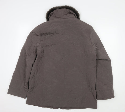Eastex Women's Brown Overcoat Jacket, Size 12, Winter