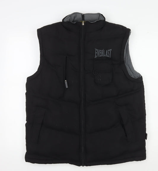 Everlast Men's Black Puffer Waistcoat L - Warm & Stylish