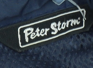 Peter Storm Men's Blue XS Rain Coat Hooded Waterproof Jacket