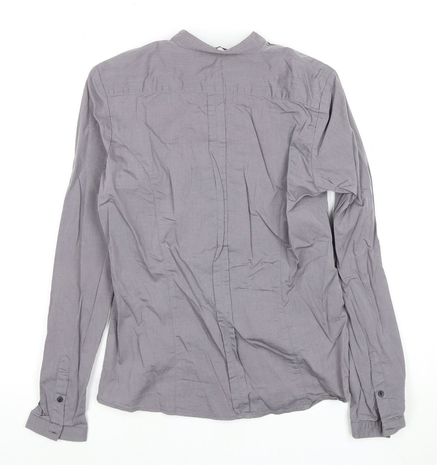 Van Heusen Grey Button-Up Shirt M Unisex Adults