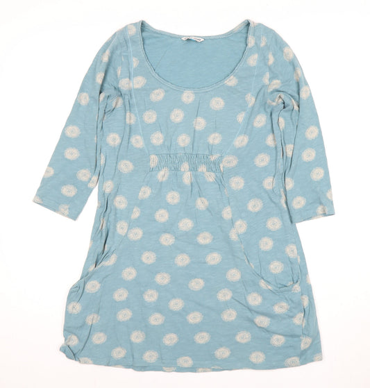 White Stuff Women's Blue Shift Dress, Size 10