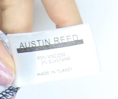 Austin Reed Women's Blue Floral T-Shirt, M, Casual Summer Top