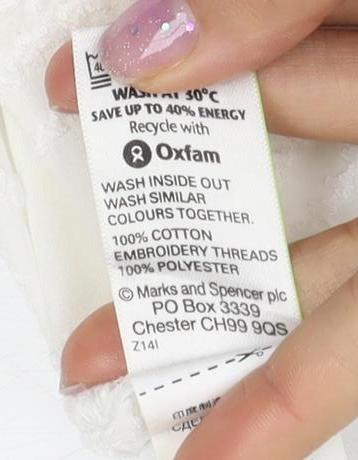 Marks and Spencer Women's White Tunic Blouse UK 10