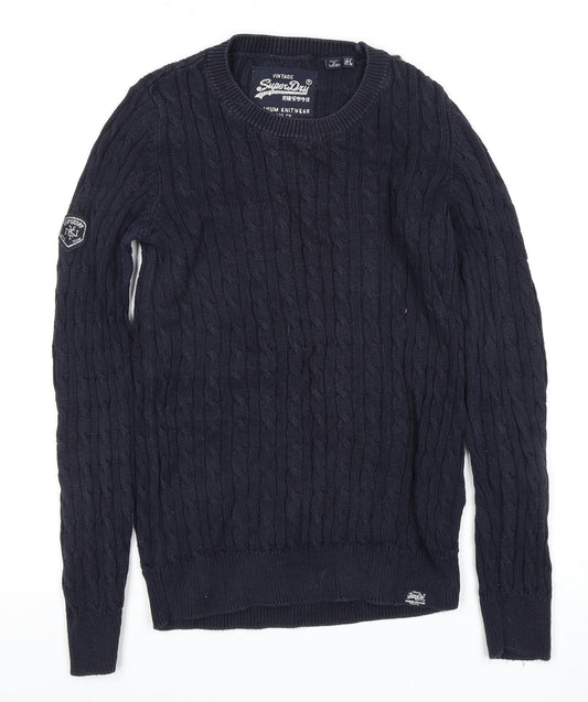 Superdry Unisex Blue Pullover Jumper L