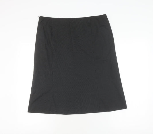 s.Oliver Women's Black Midi Pencil Skirt Size 14