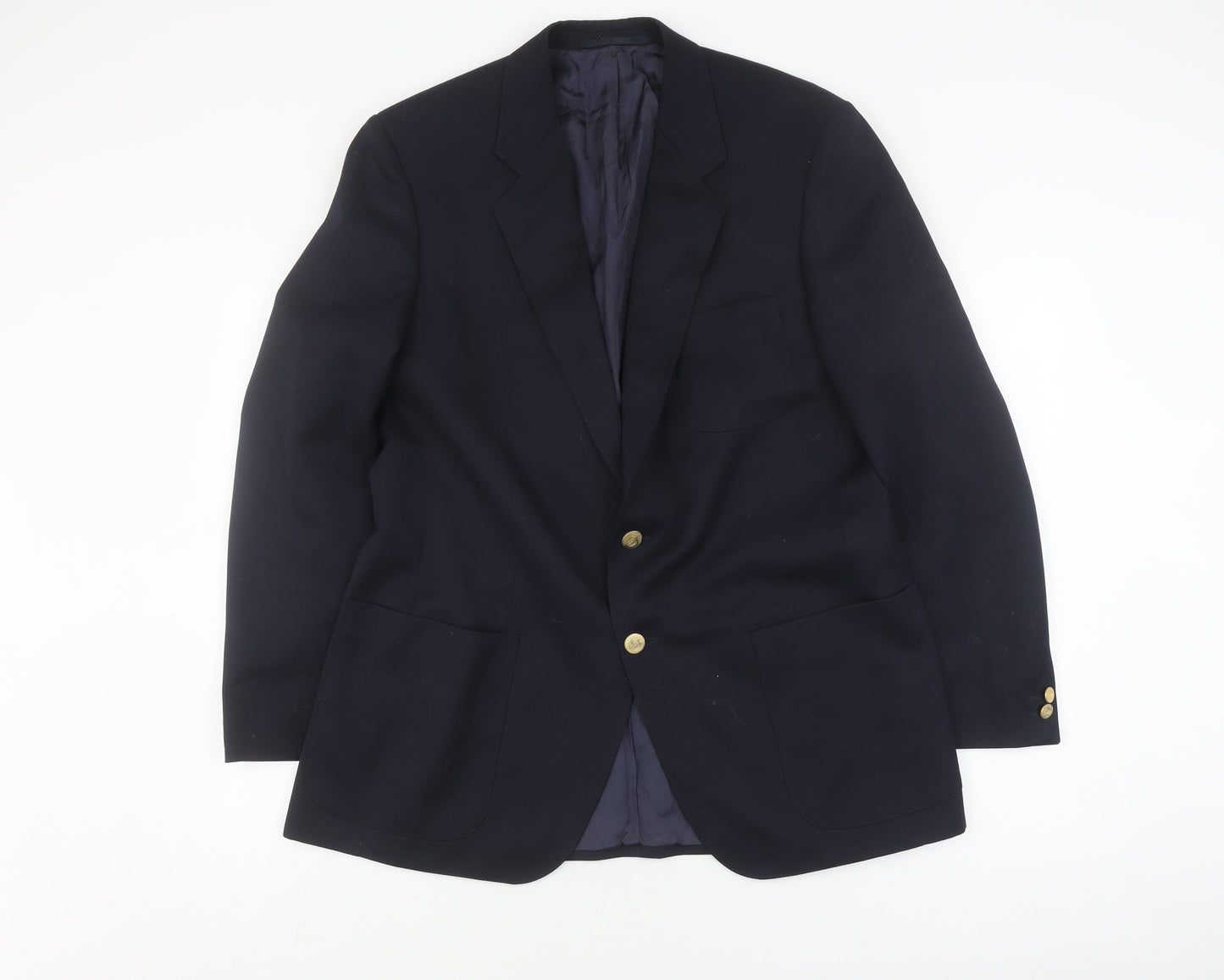 Baumler Airliner Men's Black Blazer 42R Regular Wool Blend