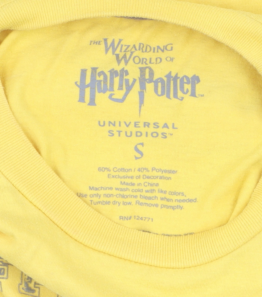 Harry Potter Yellow S T-Shirt Men Quidditch Wizardry