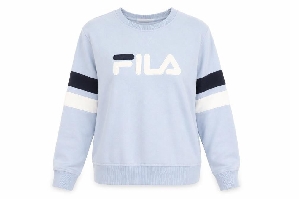 Unisex Adults UK M Regular FILA Blue Pullover Sweatshirt