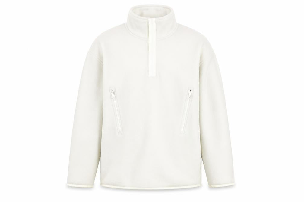 Unisex Adults UK M Regular Pierre Cardin White Pullover Sweatshirt