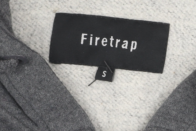 Firetrap Men's Grey Full Zip Hoodie Size S