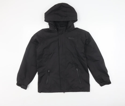 Mountain Warehouse Boys Black Parka Jacket 11-12Y Waterproof