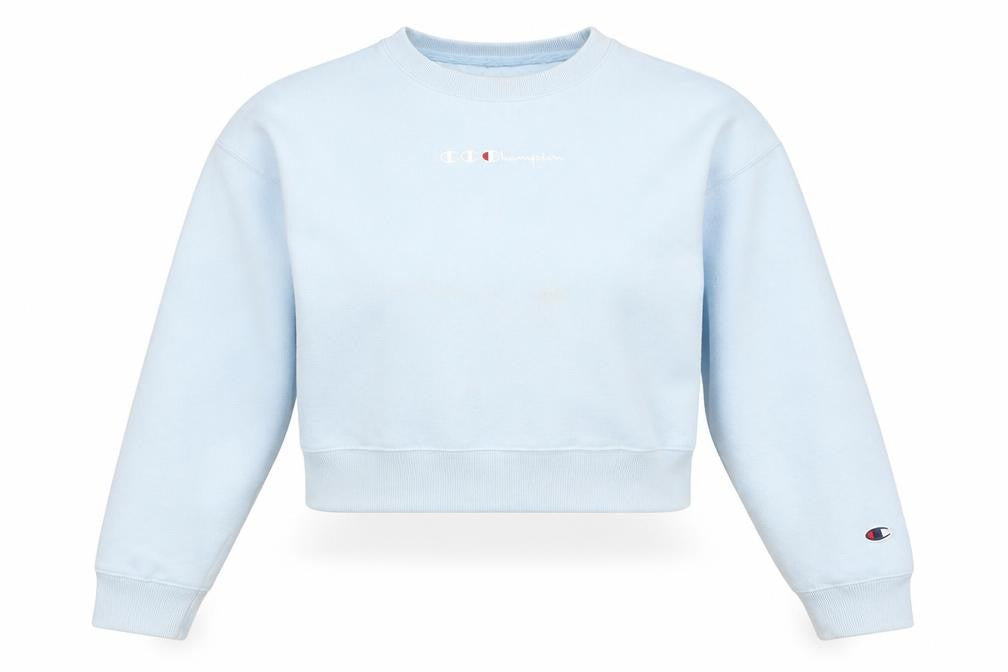 Womens UK M Regular Champion Blue Pullover Sweatshirt