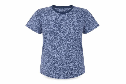 Womens UK Size S Abercrombie & Fitch Blue Cotton T-Shirt