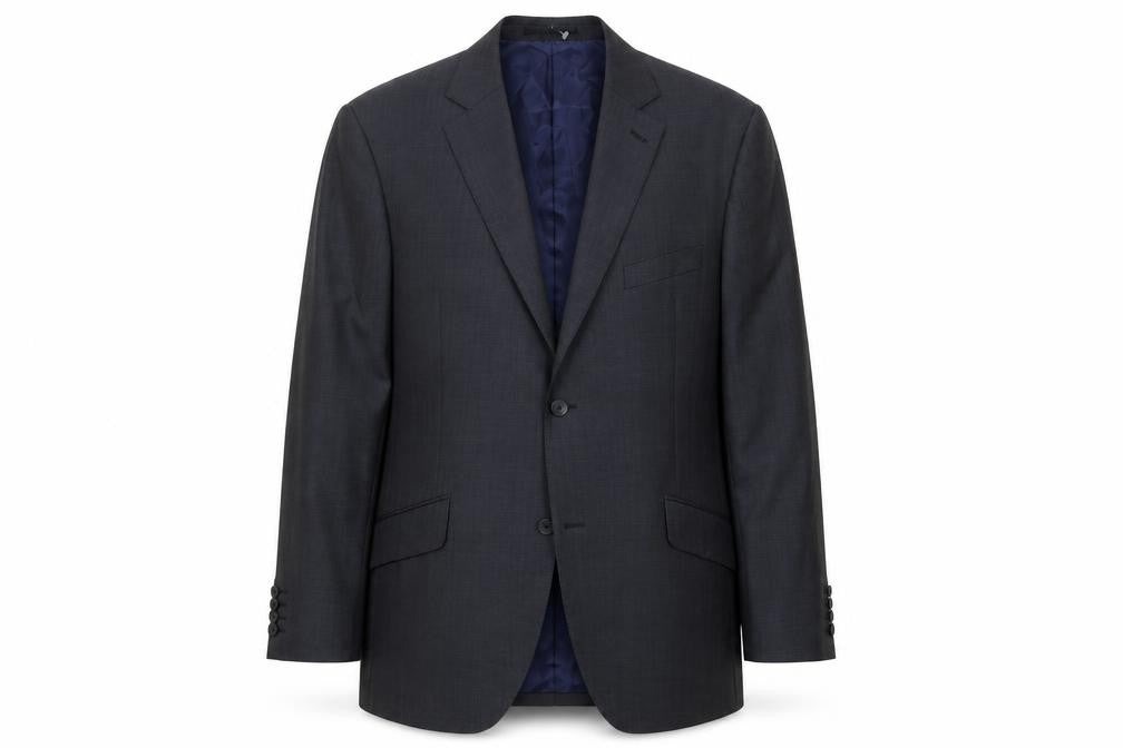Mens 44 Chest Regular Austin Reed Grey Two-Button Blazer