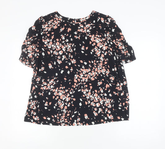 Whistles Women's Multicoloured Blouse, Size 14, Puff Sleeve