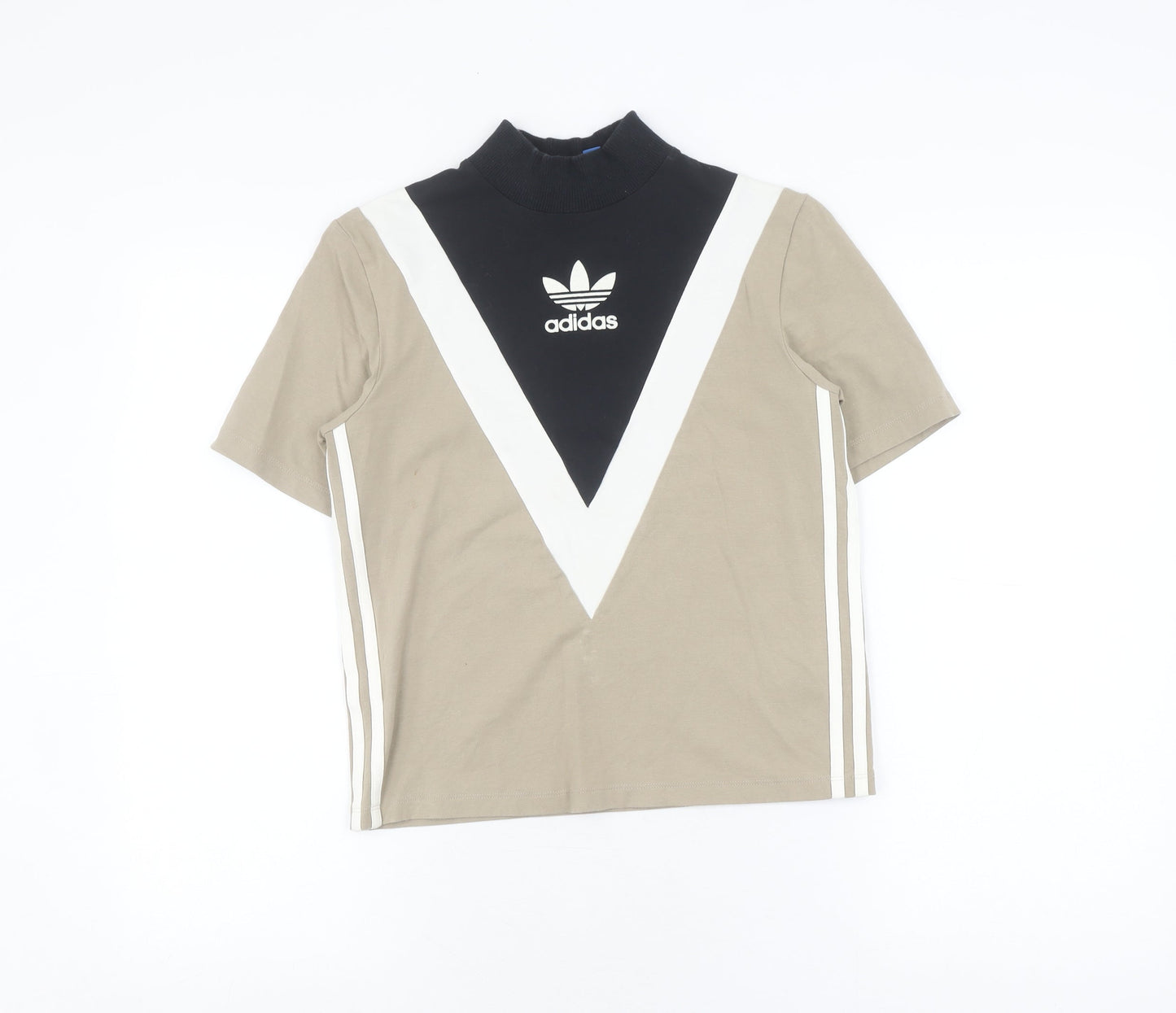 adidas Women's Multicoloured Cropped T-Shirt, Size 4