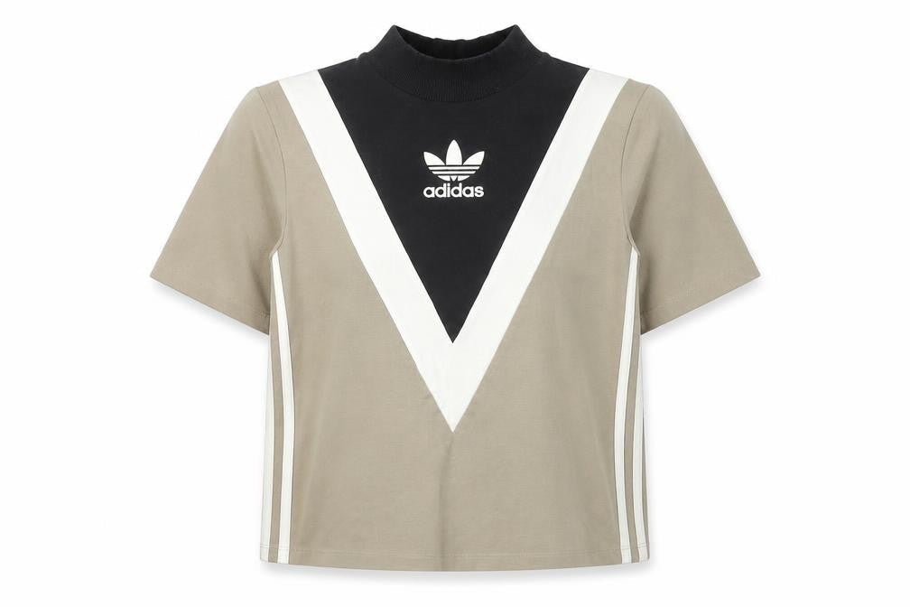 Womens UK Size 4 adidas Multicoloured Cotton Blend T-Shirt
