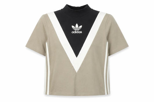 Womens UK Size 4 adidas Multicoloured Cotton Blend T-Shirt