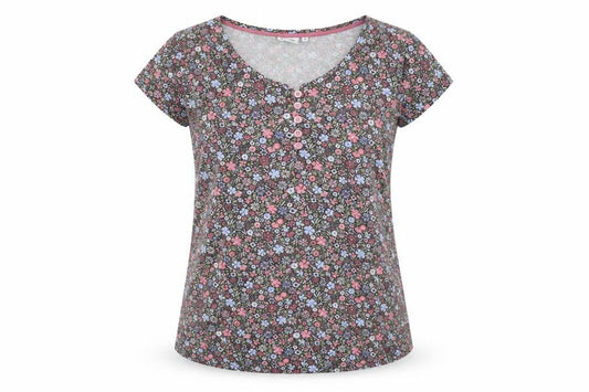 Womens UK Size 8 Animal Multicoloured Viscose Blend Blouse
