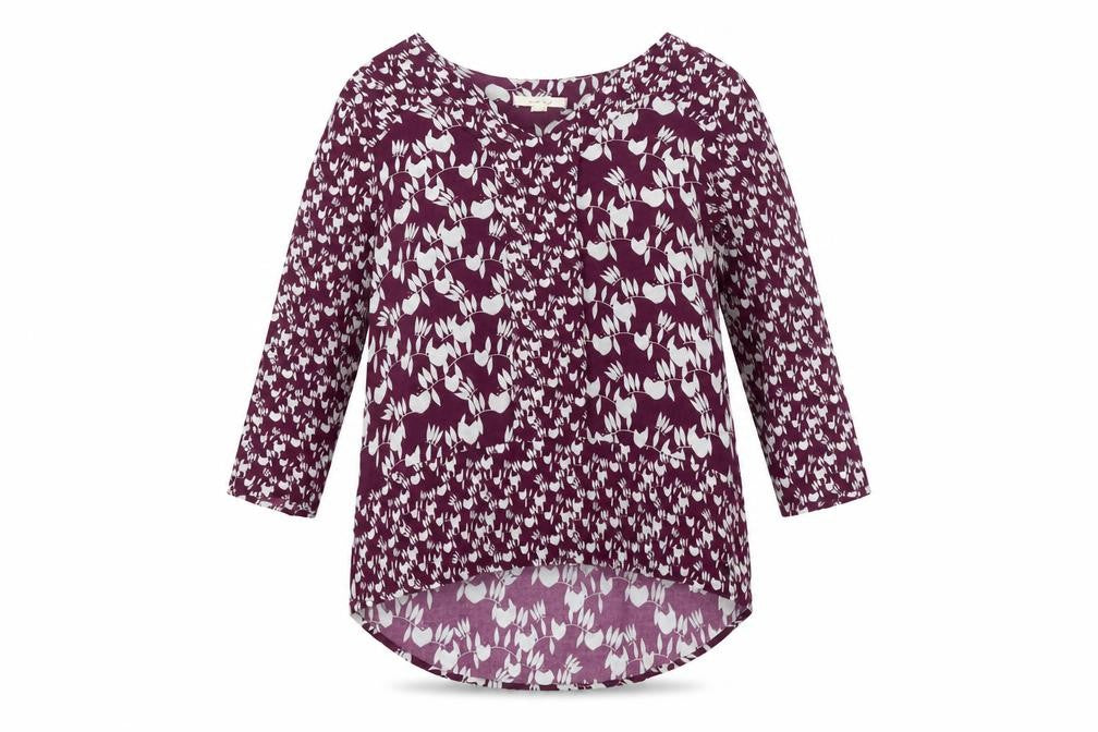 Womens UK Size 8 White Stuff Purple Cotton Blend Blouse