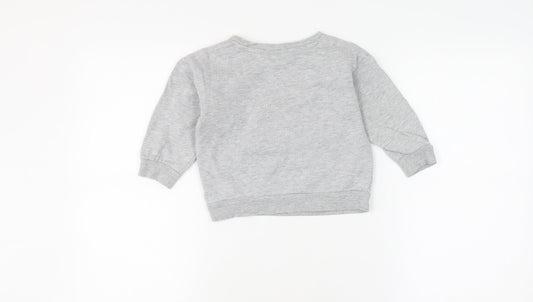 Disney Boys Grey Sweatshirt 2-3 Years Graphic Pullover