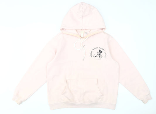 Disney Women's Pink Mickey Mouse Pullover Hoodie M