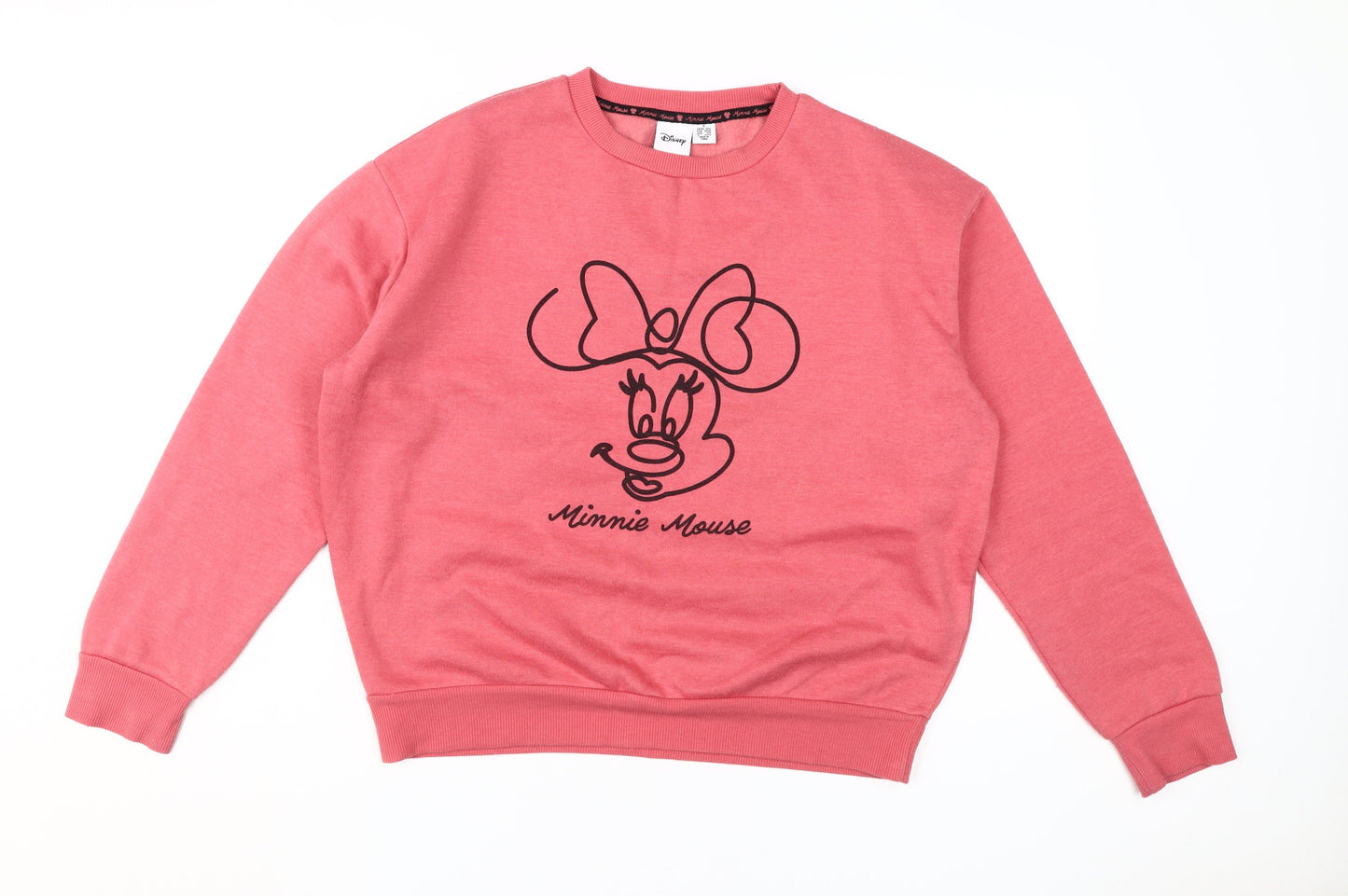 Disney Women's Pink Minnie Mouse Sweatshirt, Size S
