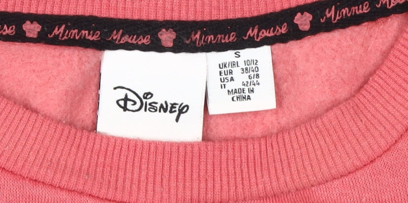 Disney Women's Pink Minnie Mouse Sweatshirt, Size S
