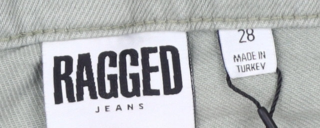 Ragged Women's Green Cargo Jeans, Size UK 0, New