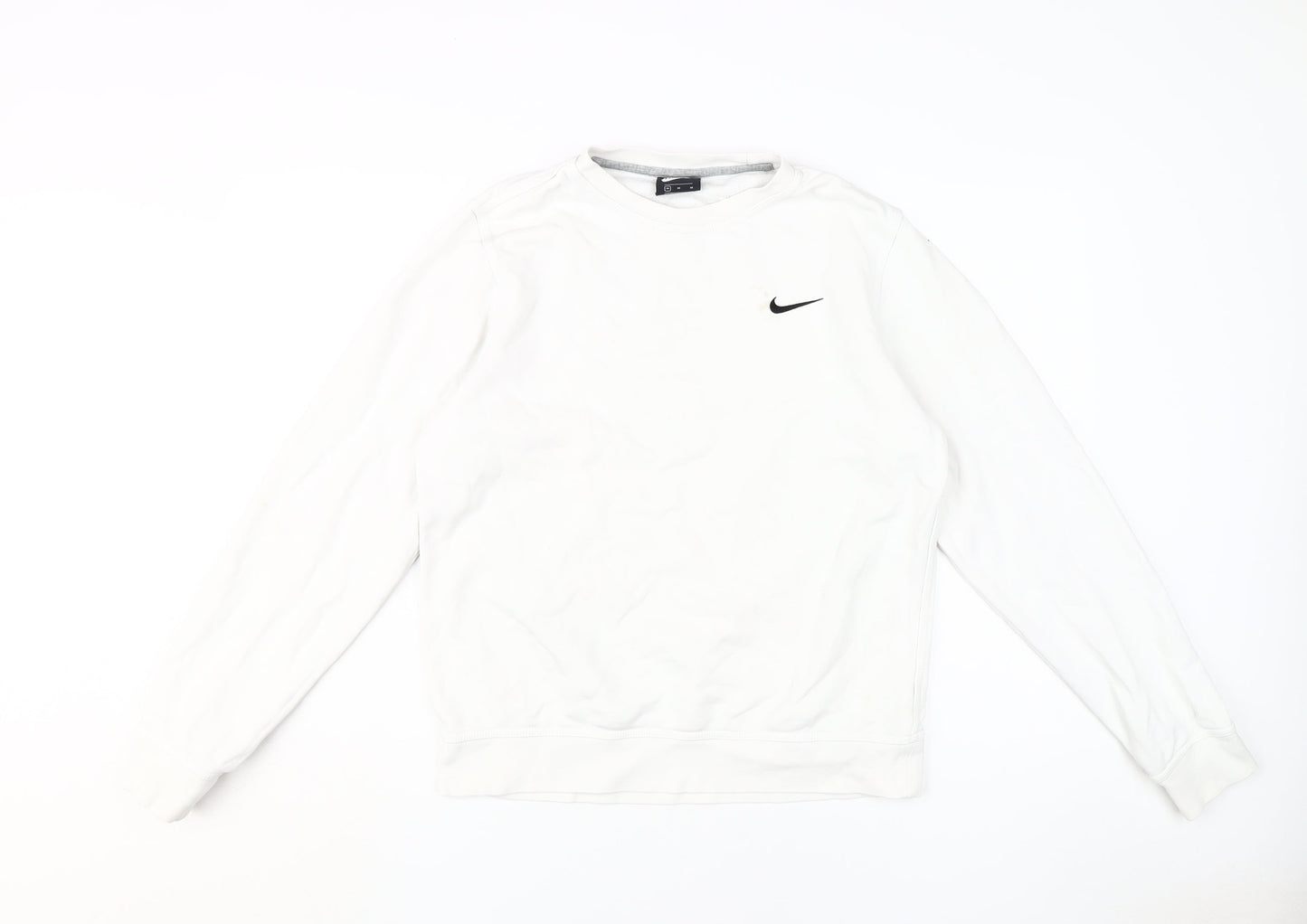 Nike Men's White Pullover Logo Sweatshirt M