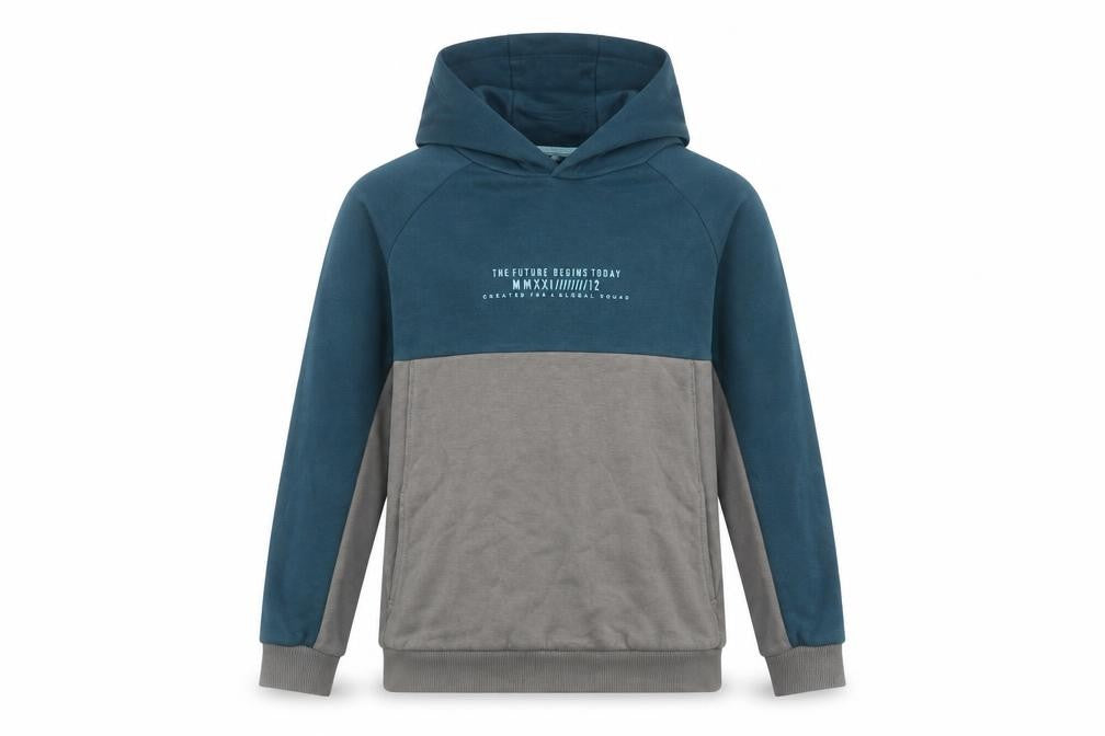 Marks and Spencer Boys Colourblock Pullover Hoodie 13-14Y