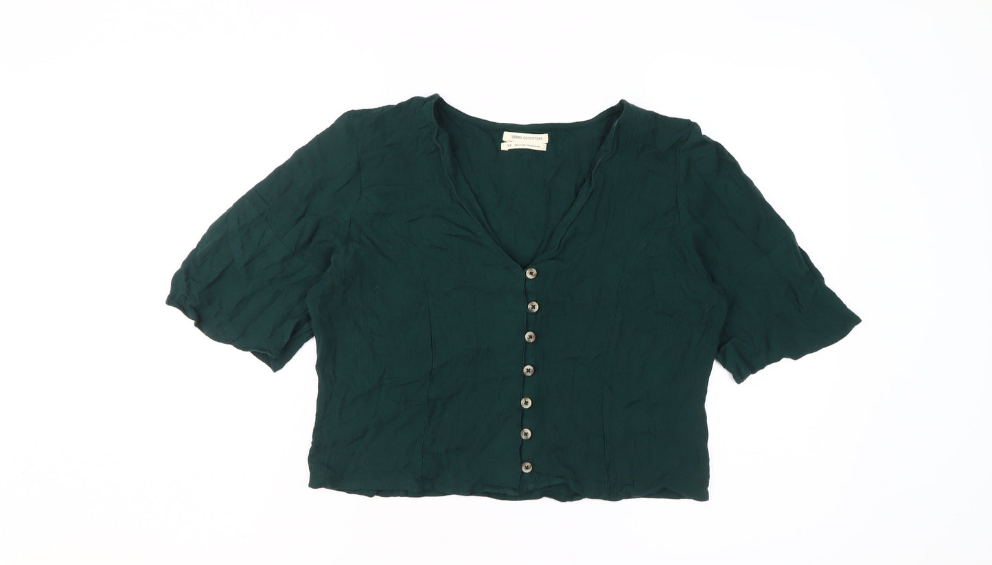 Urban Outfitters Women's Green Blouse, Size S