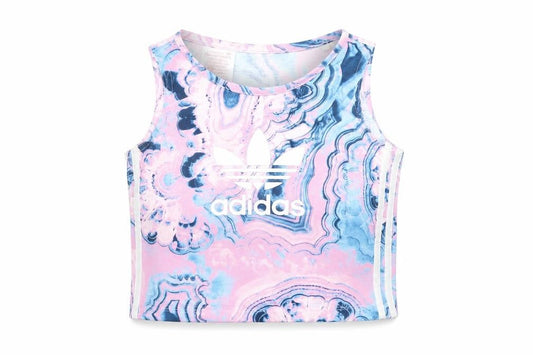 Teenss UK Size S adidas Multicoloured Polyester Tank