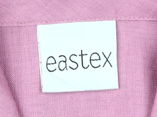 Eastex Women's Pink Button-Up Shirt Size 16